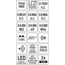 YATO Multimetru digital LCD..